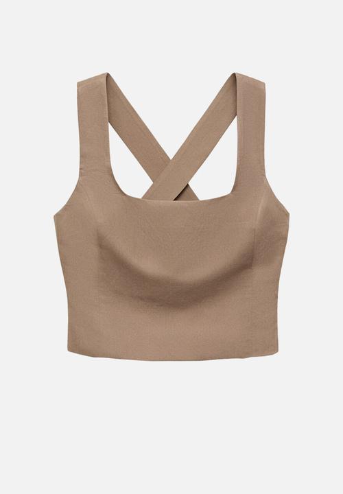 MANGO - Top teresa - brown