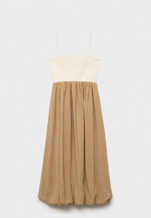 MANGO - Dress almond -  mid-beige