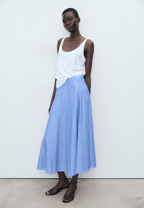 MANGO - Skirt dam -  medium blue