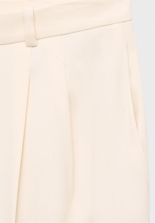 MANGO - Trousers cristi -  natural