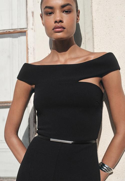 MANGO - Jumpsuit yep -  black