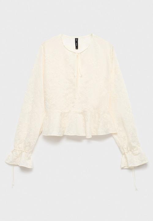 MANGO - Camisa flare - midnight navy