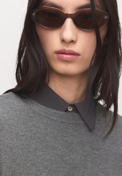 MANGO - Jersey lucca - medium grey
