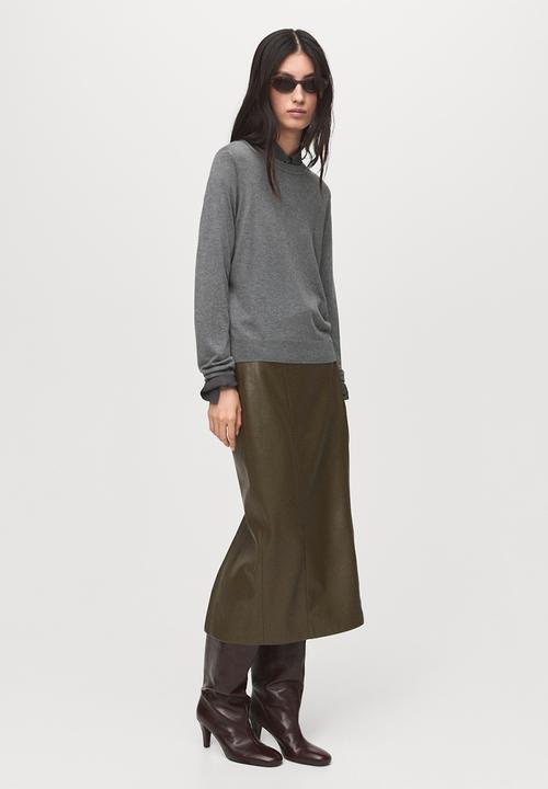 MANGO - Jersey lucca - medium grey
