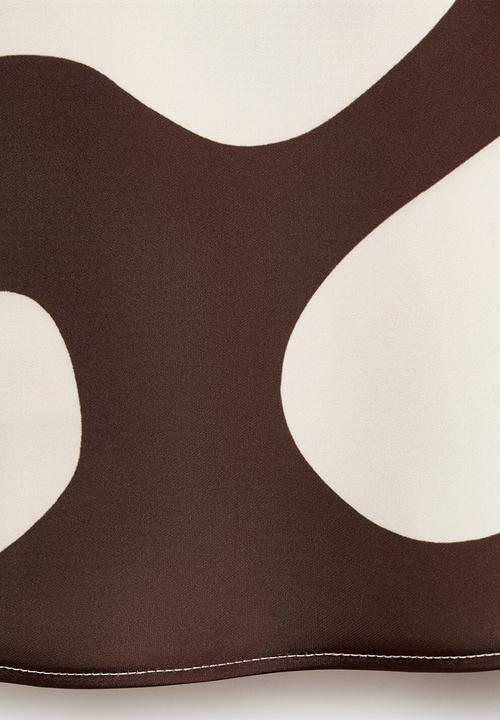 MANGO - Dress just -  brown