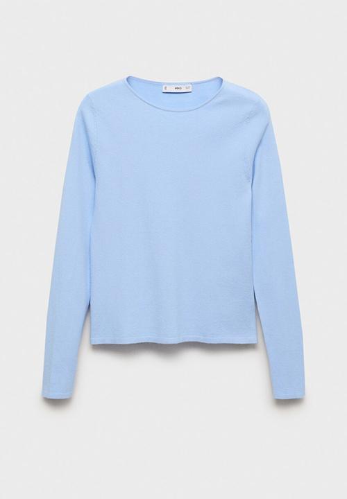 MANGO - Jersey rira - mid-blue