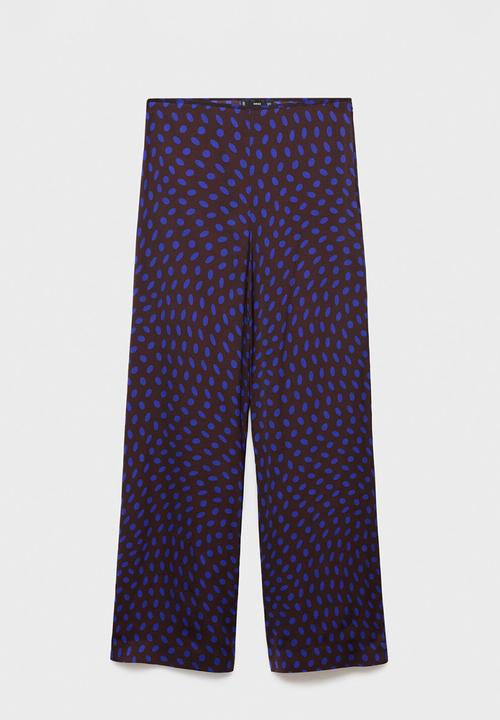 MANGO - Trousers deepy -  brown