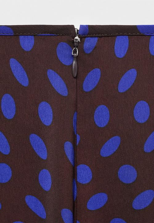MANGO - Trousers deepy -  brown
