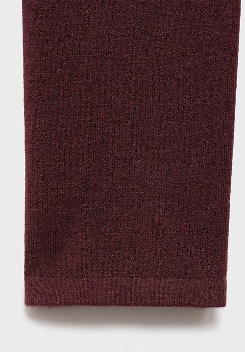 MANGO - Jersey rira - dark red