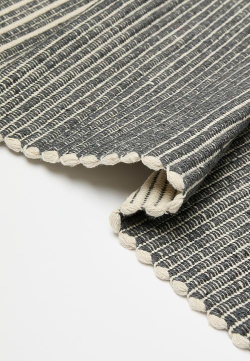 Sixth Floor - Cotton Rib Bath Mat Charcoal