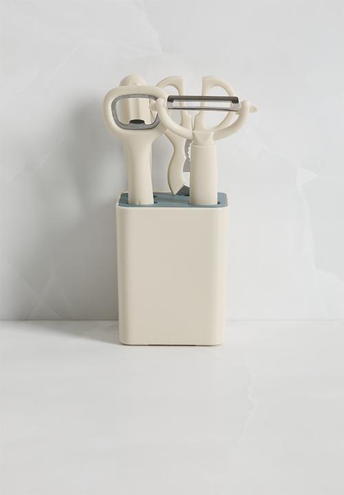 Maisonware - 5pc Kitchen Basics Utensil set - Off White