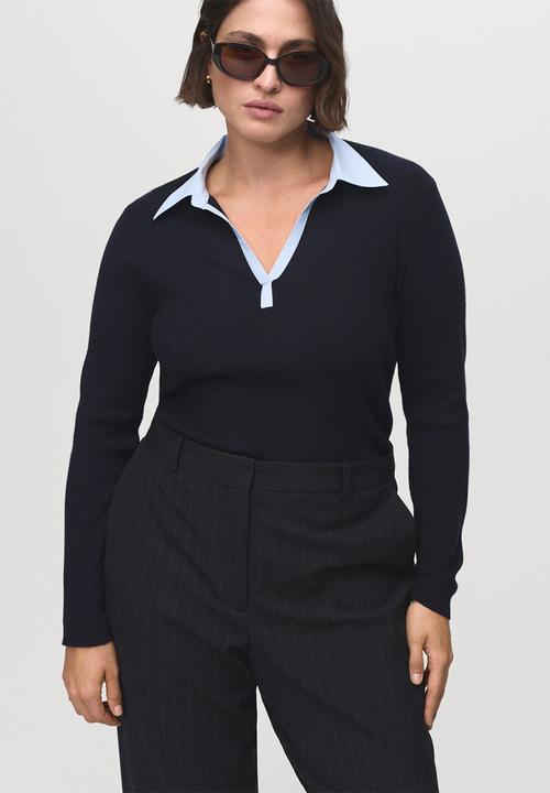 MANGO - Jersey mari - midnight navy