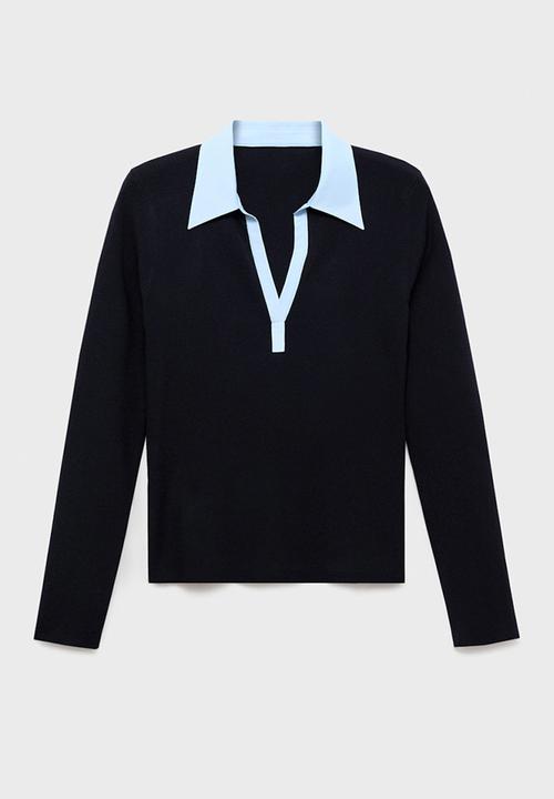 MANGO - Jersey mari - midnight navy