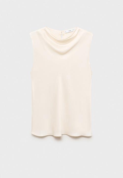 MANGO - Blouse mart -  light beige