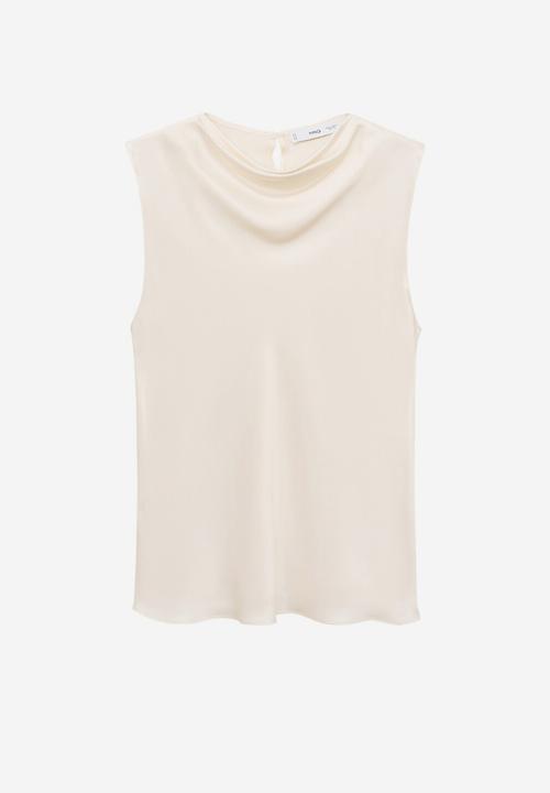 MANGO - Blouse mart -  light beige