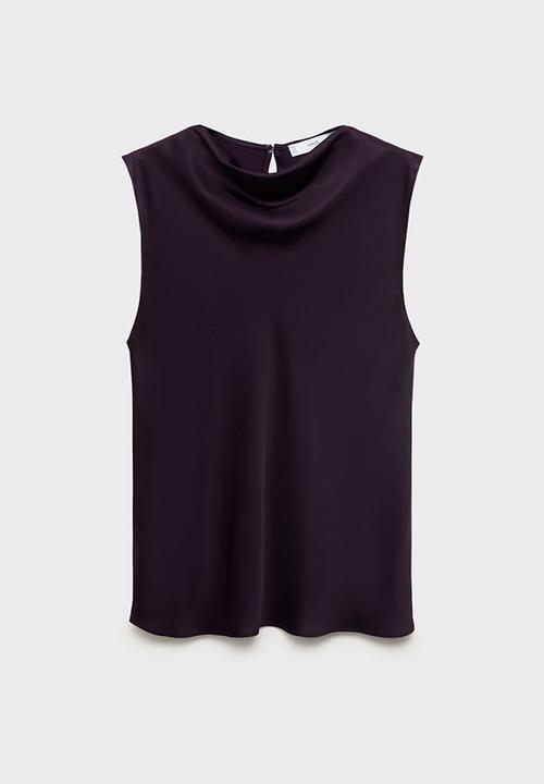 MANGO - Blouse mart -  burgundy