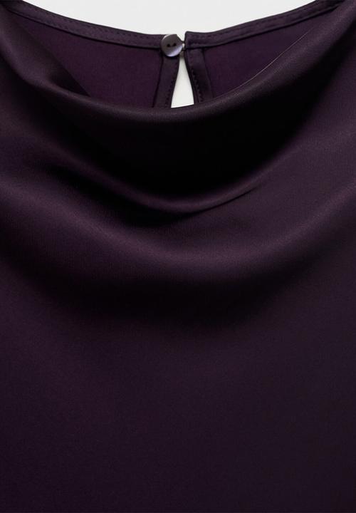 MANGO - Blouse mart -  burgundy