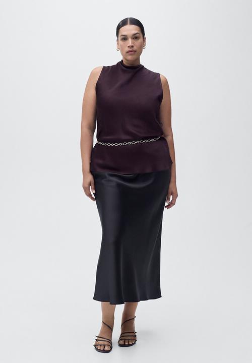 MANGO - Blouse mart -  burgundy