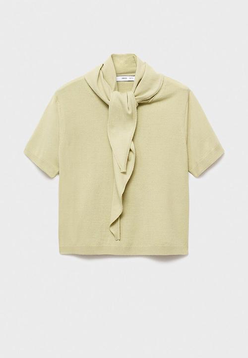 MANGO - Jersey amaia - light/ pastel green