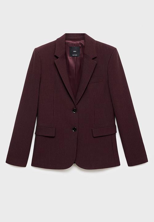 MANGO - Americana bergen - dark red
