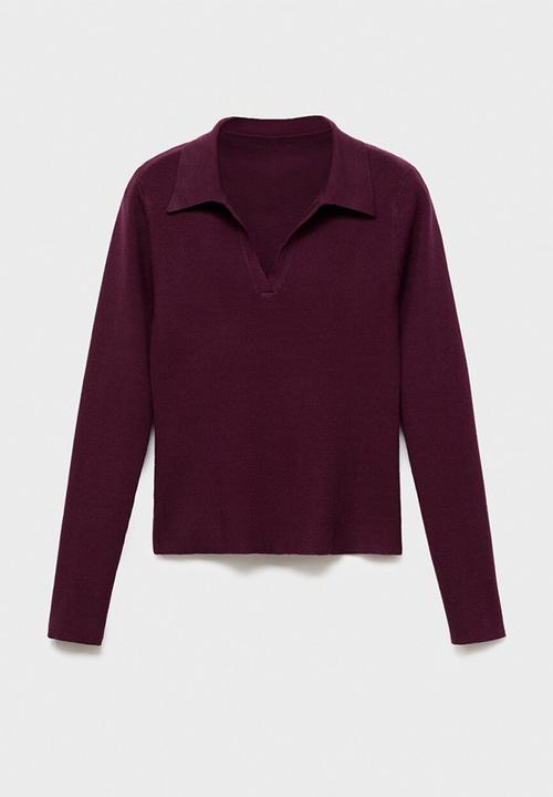 MANGO - Jersey mariele - dark red