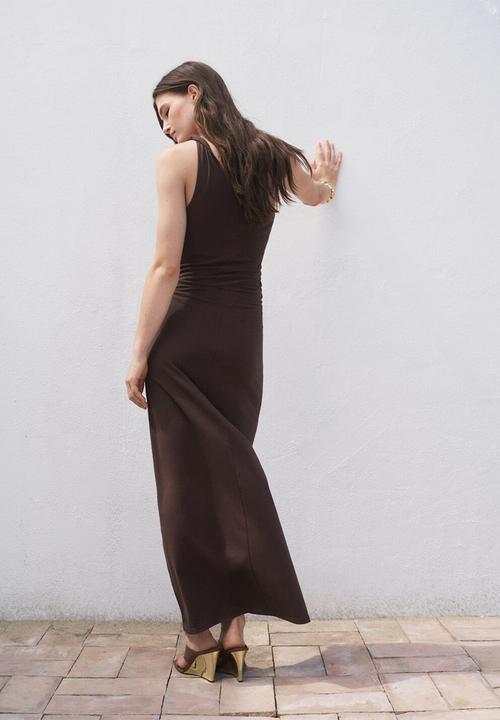 MANGO - Dress Cuba - Brown