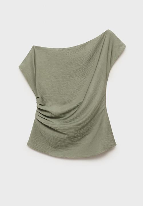 MANGO - Blouse manta -  aqua green