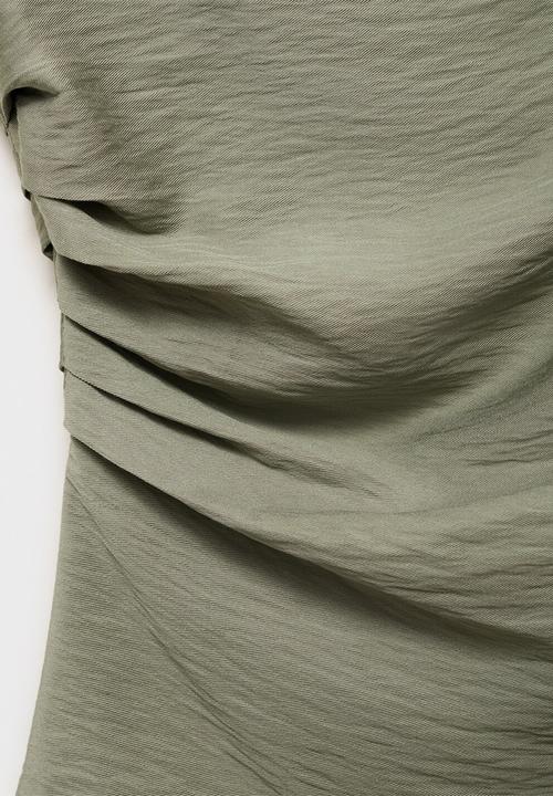 MANGO - Blouse manta -  aqua green