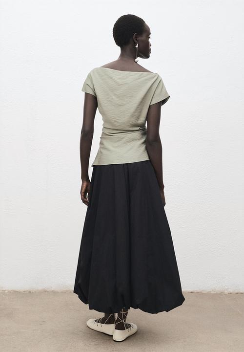 MANGO - Blouse manta -  aqua green