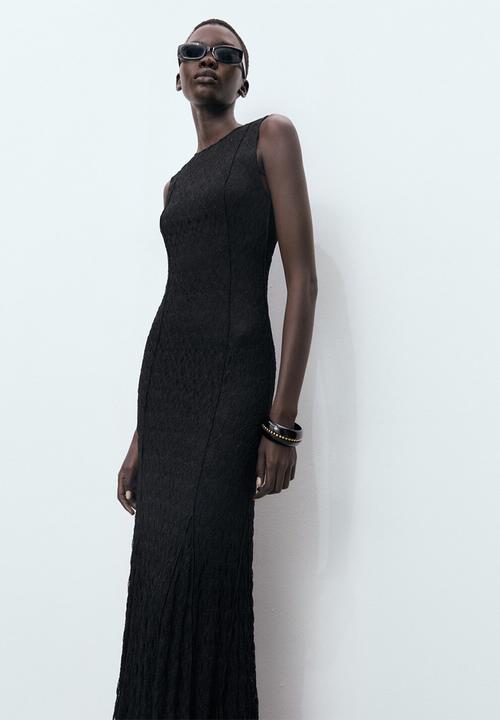 MANGO - Dress santori  -  black