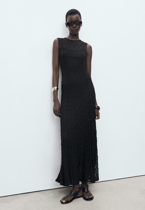 MANGO - Dress santori  -  black