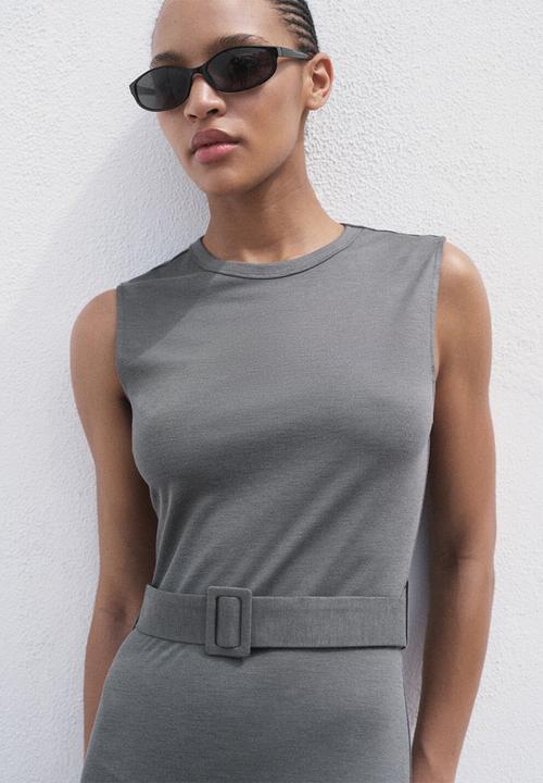 MANGO - Dress megan-h -  medium grey