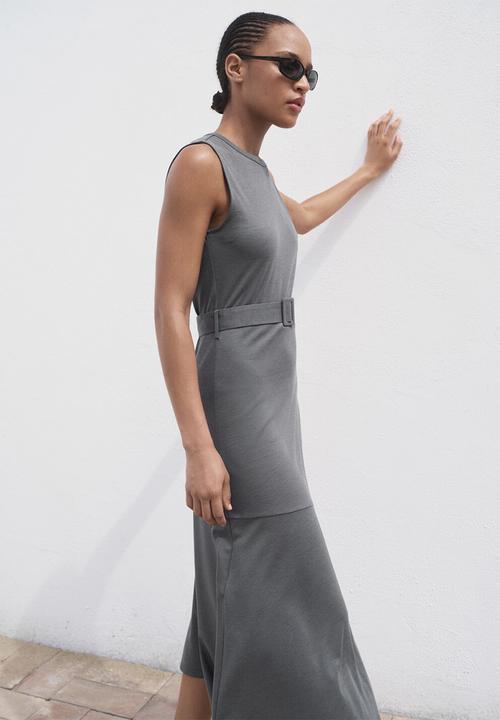 MANGO - Dress megan-h -  medium grey