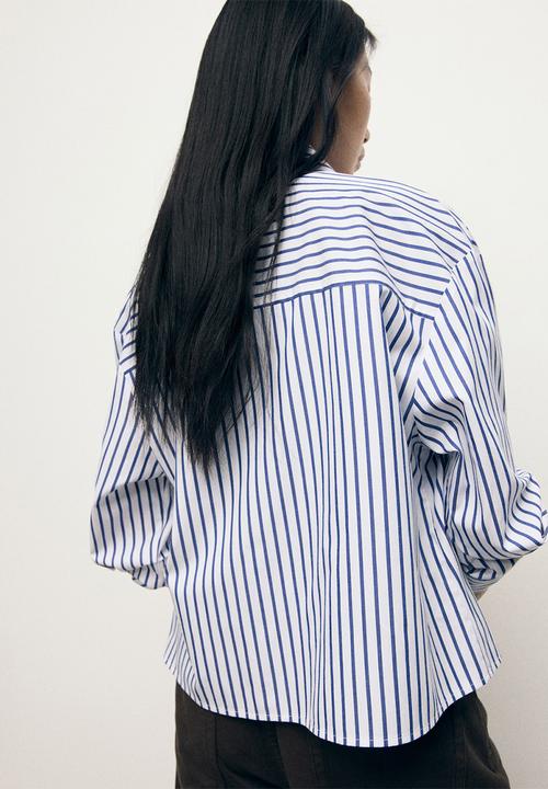 MANGO - Shirt gigi - mid-blue