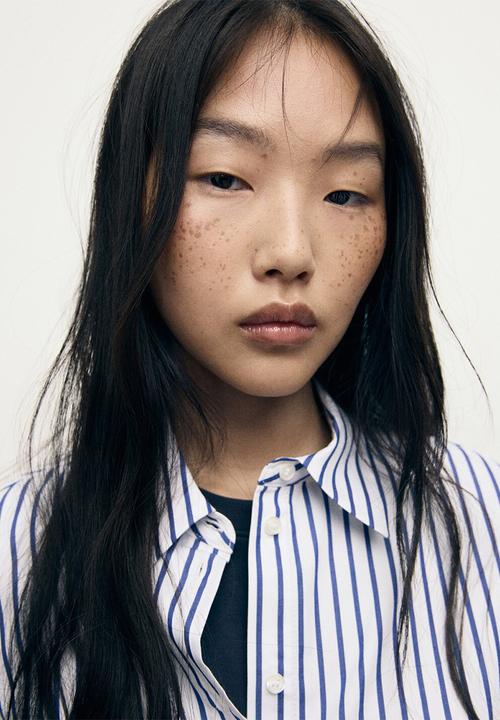 MANGO - Shirt gigi - mid-blue