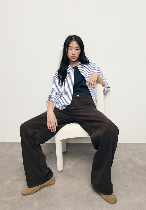 MANGO - Shirt gigi - mid-blue