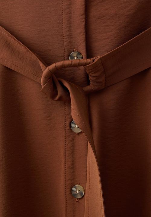 MANGO - Dress show  -  brown