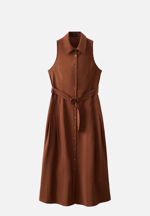 MANGO - Dress show  -  brown