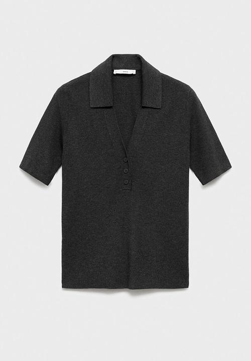 MANGO - Jersey polita - medium gray