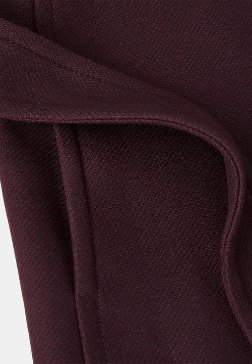 MANGO - Abrigo sirenita - dark red