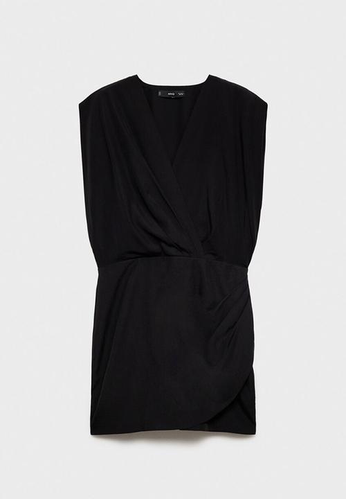 MANGO - Dress vene -  black