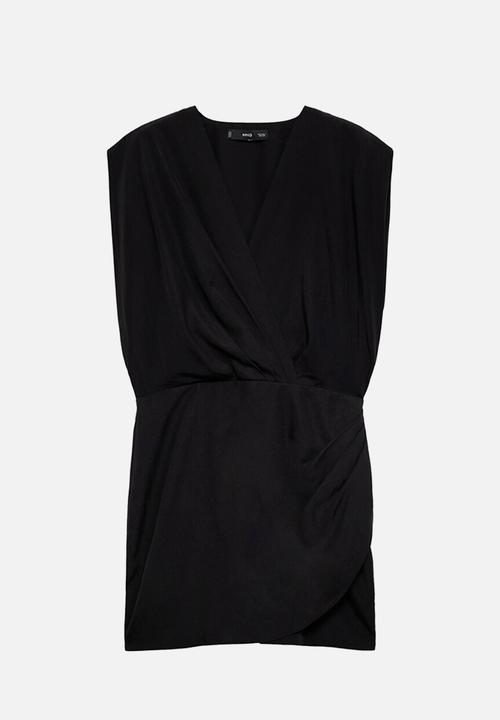 MANGO - Dress vene -  black