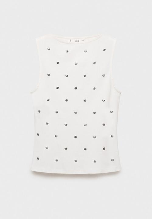 MANGO - Top Techa - White
