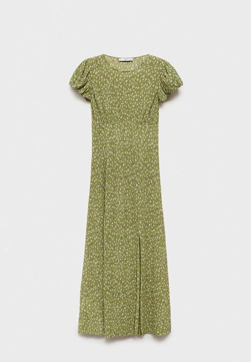 MANGO - Vestido pomelo - green