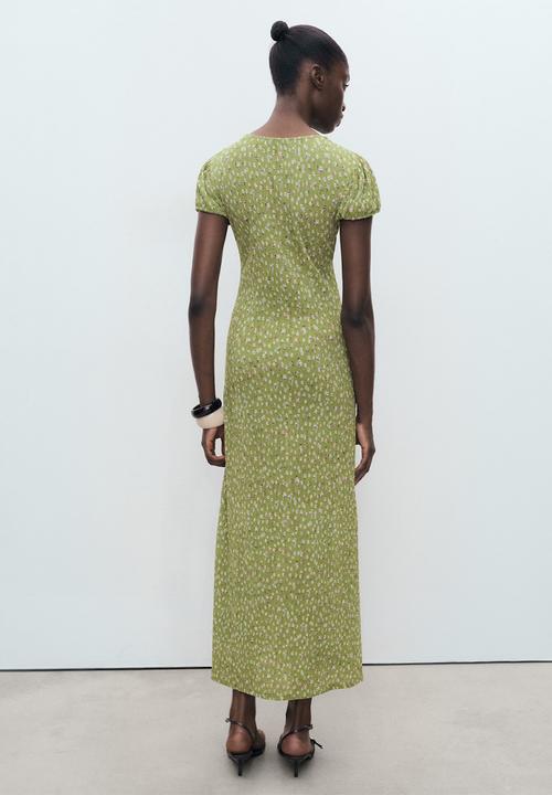 MANGO - Vestido pomelo - green