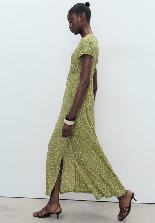 MANGO - Vestido pomelo - green