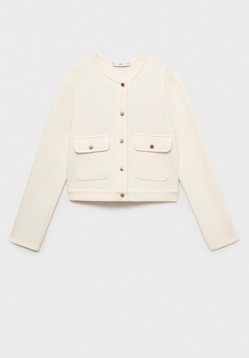 MANGO - Jacket grey-h -  light beige