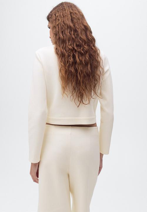 MANGO - Jacket grey-h -  light beige