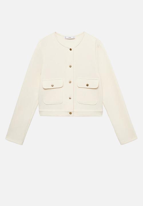 MANGO - Jacket grey-h -  light beige