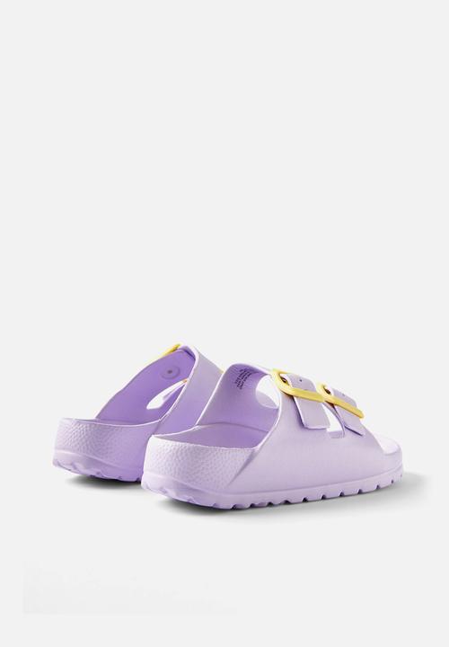 Cotton On - Twin strap slide - vintage lilac/baby yellow